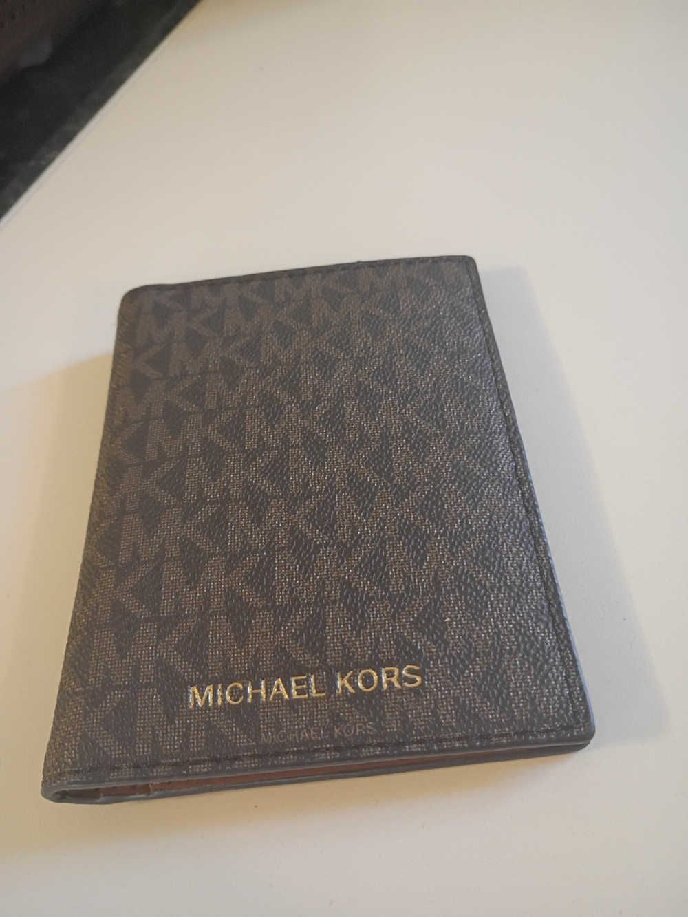 Michael Kors Women's Brown Signature Passport Holder - Picture 2 of 6